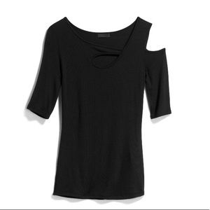 Asymmetric Cold Shoulder Top